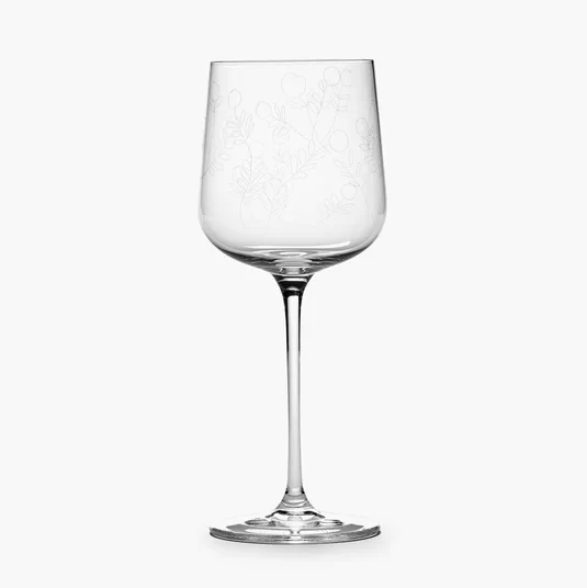 "midnight flowers" set čaša za bijelo vino