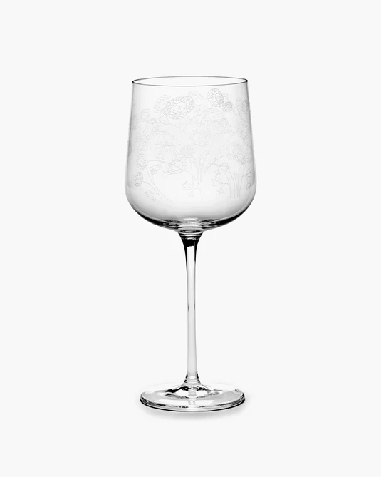 "midnight flowers" set čaša za crno vino - Slika 2