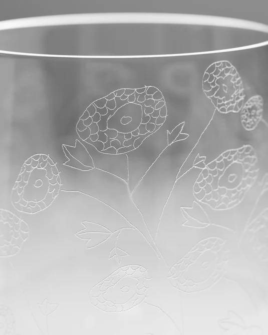 "midnight flowers" set čaša za crno vino - Slika 5
